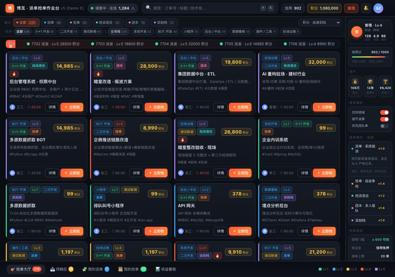 AI 交付工厂 · 生态协作 系统界面